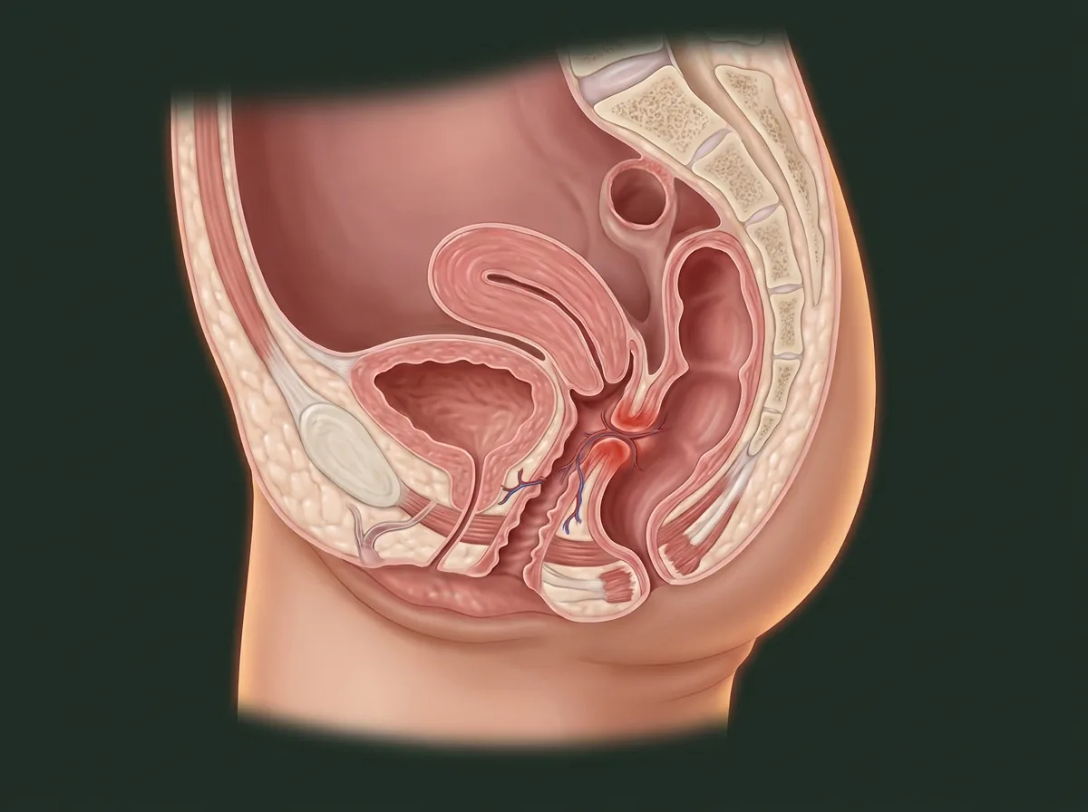 Ilustração anatômica — Fístulas reto-vaginais e colo-vesicais