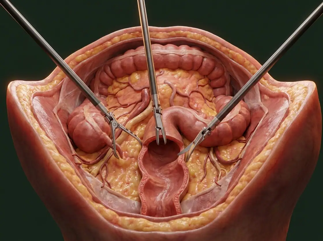 Ilustração — Cirurgia robótica colorretal