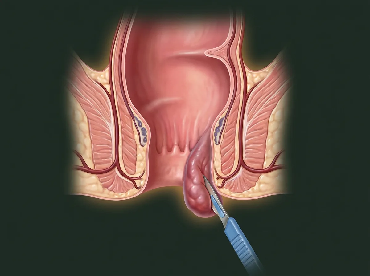 Ilustração — Hemorroidectomia