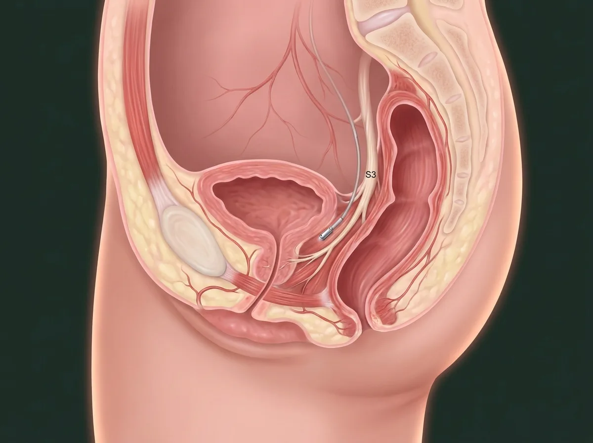 Ilustração — Neuromodulação sacral