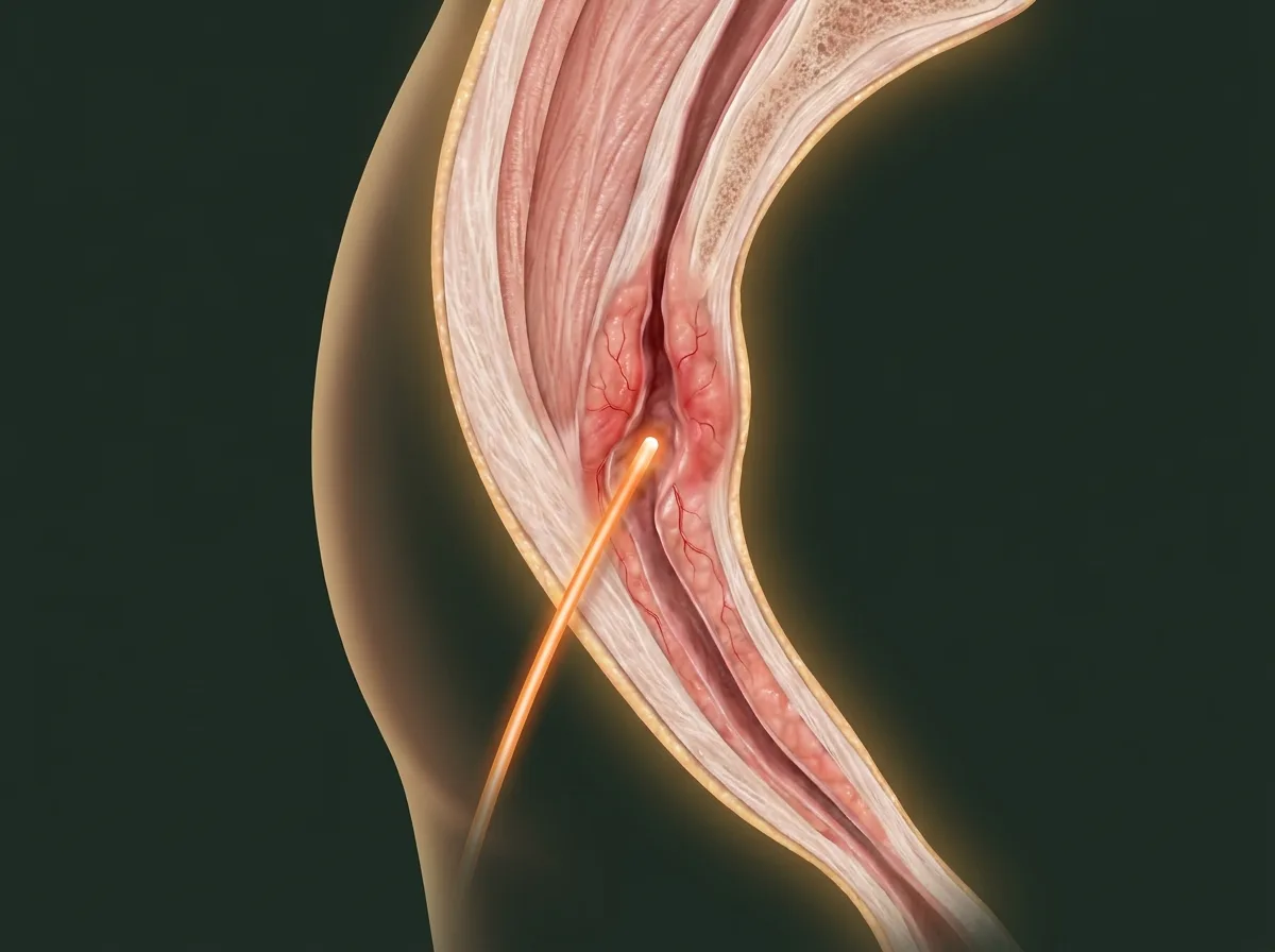 Ilustração — SiLaC (cisto pilonidal a laser)