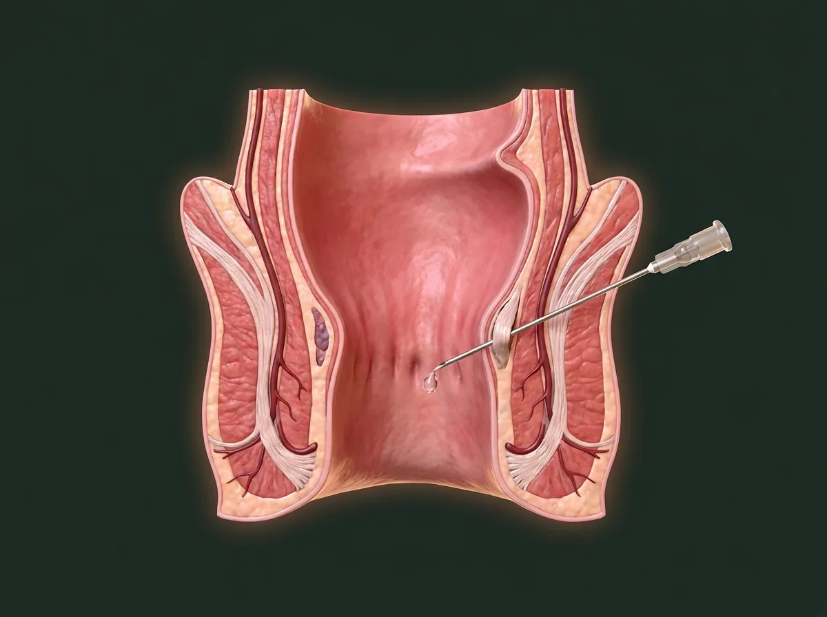 Ilustração — Toxina botulínica anal