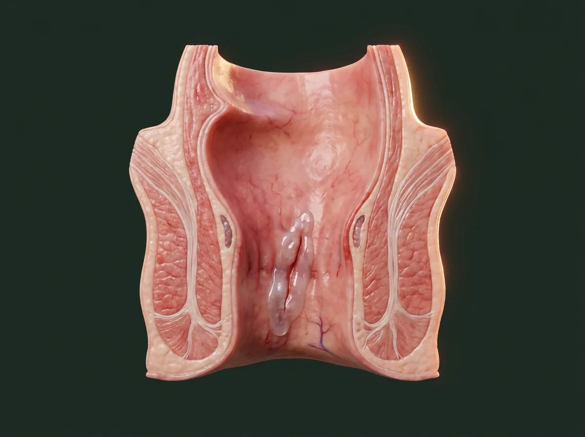Ilustração — Tratamento da fissura anal